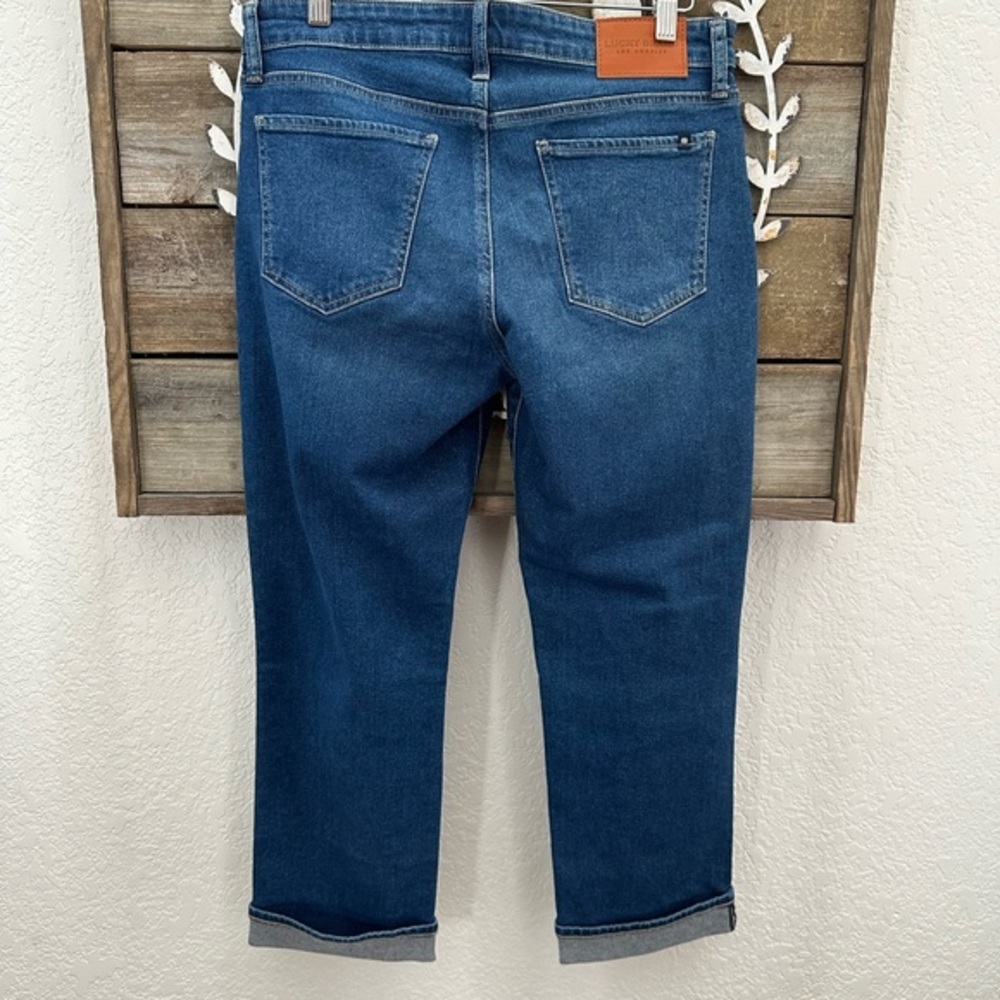 Lucky Brand Sweet crop stretch denim jeans ladies size‎ 8 29 ankle - Picture 2 of 9